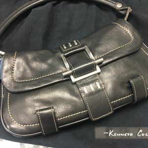 Gorgeous Kenneth Cole Small Black Leather Handbag